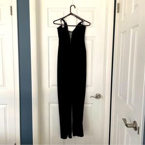 Black Plunge V Neck
